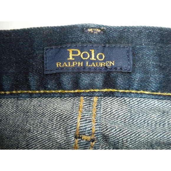 Polo Ralph Lauren Jeans Mens 40x32 Blue Denim Varick Slim Straight Dark Wash - Picture 8 of 15